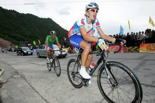Mitja Mahoric (Slovenia) had a big day ahead of him if he was to stay on the podium.