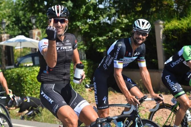 Fabian Cancellara (Trek) was relaxed today