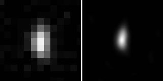 This photo of the Kuiper Belt object Ultima Thule (2014 MU69) reveals a new clue into the object's shape just ahead of New Horizons' closest approach on Jan. 1, 2019. This photo was taken on Dec. 30, 2018 by New Horizons from distance of about 1.2 million