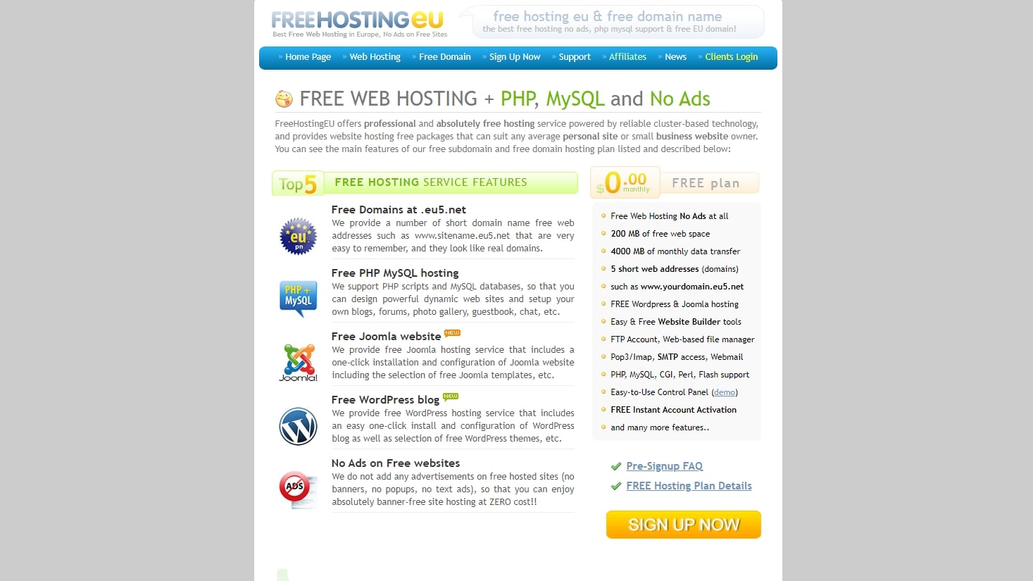 Best free web hosting