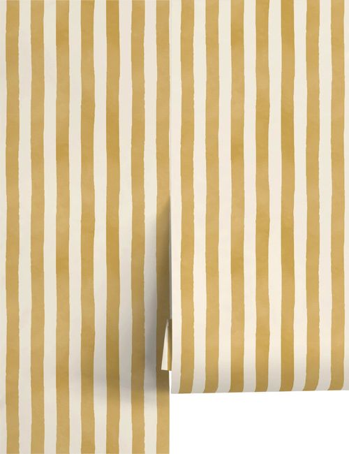 Painterly Stripe Wallpaper by Sarah Sherman Samuel