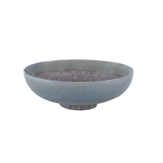 blue ceramic bowl