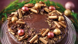 Irresistible Belgian Chocolate Orange Wreath Cake