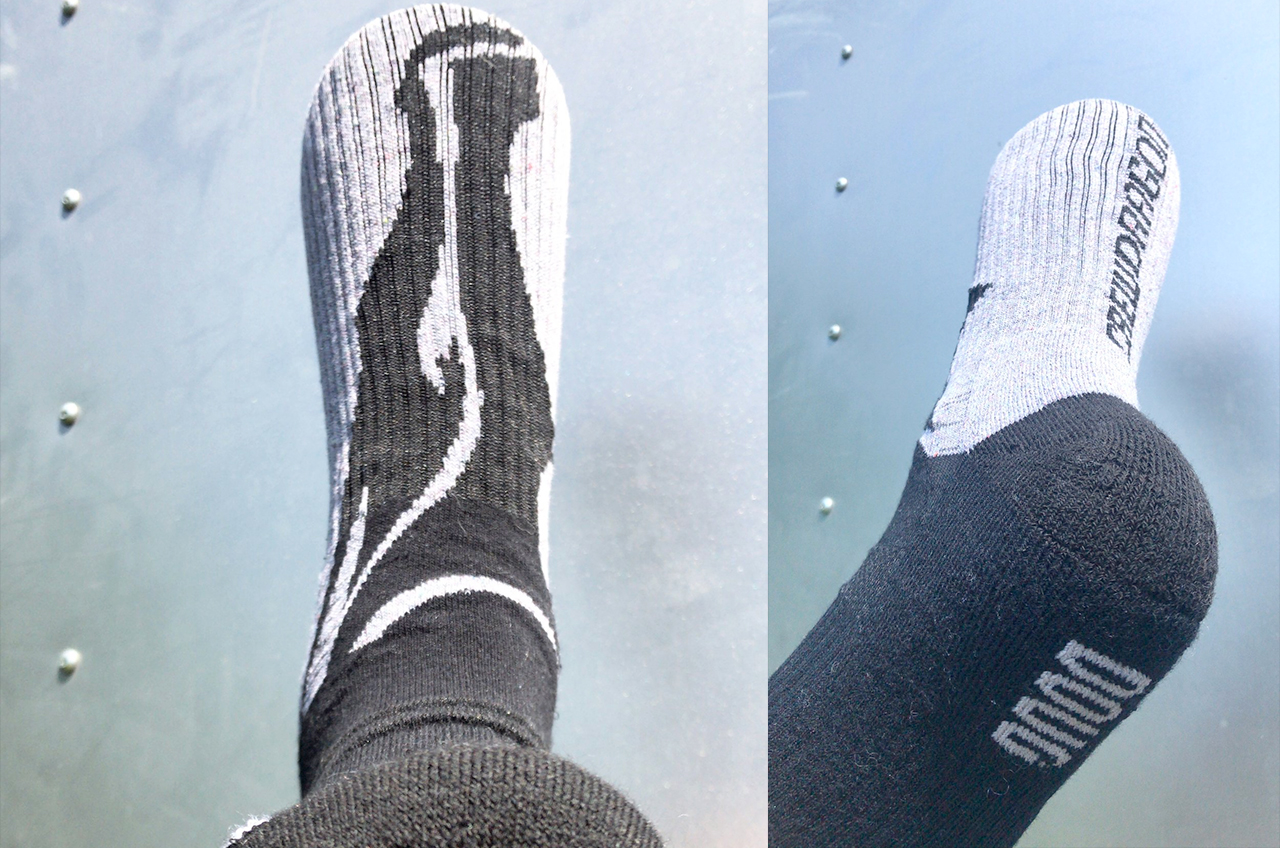 Osom Brand's Doug Hurley Orbit Space Socks feature the former astronaut's name and 