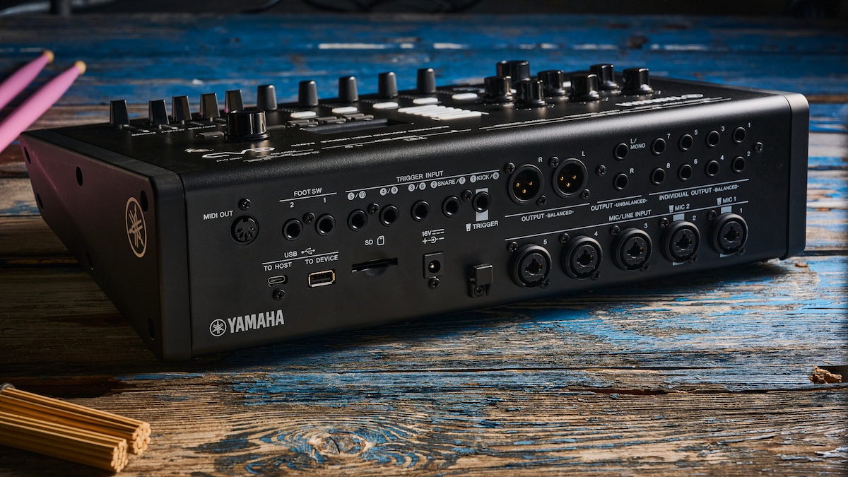 Close up of the Yamaha EAD50 rear panel