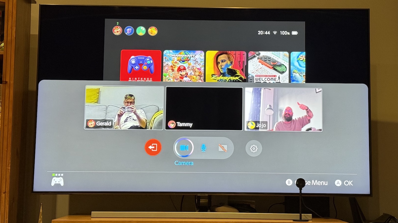 Images of the Nintendo Switch 2 at home