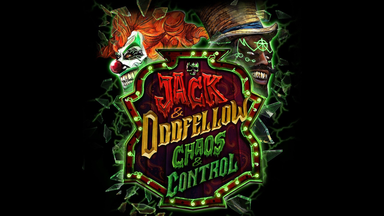 Jack &amp;amp; Oddfellow: Chaos &amp;amp; Control poster for Universal Halloween Horror Nights' Orlando's 35th anniversary