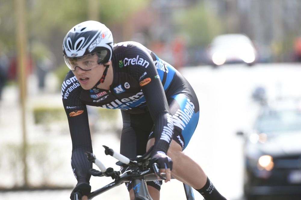 Michael Goolaerts rides the time trial at the 2017 KBC Driedaagse van De Panne - Koksijde