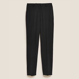 m&s ankle grazer trousers for a capsule wardrobe