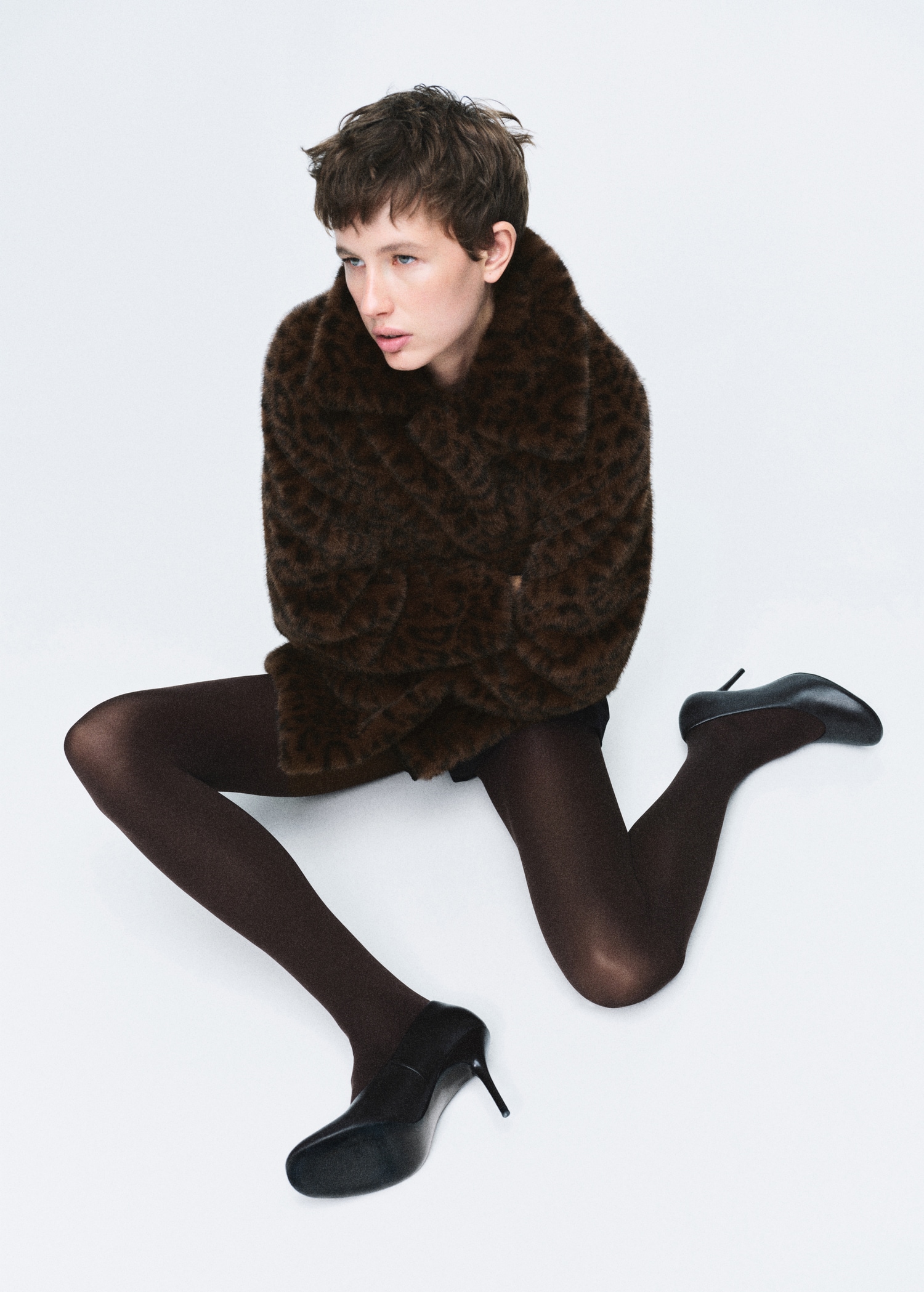 Leopard Faux-Fur Coat - Women | Mango Usa