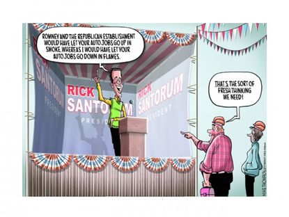 Santorum's fresh take