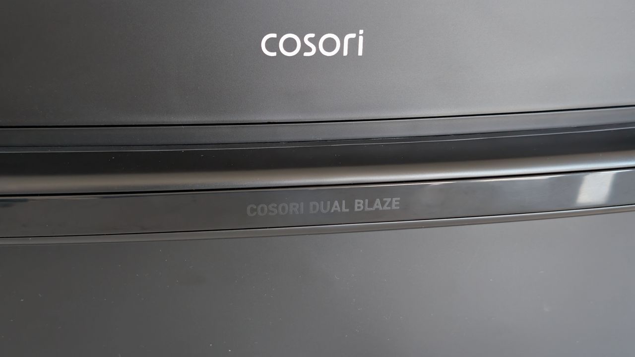 Cosori Dual Blaze Twinfry Compact air fryer on kitchen counter