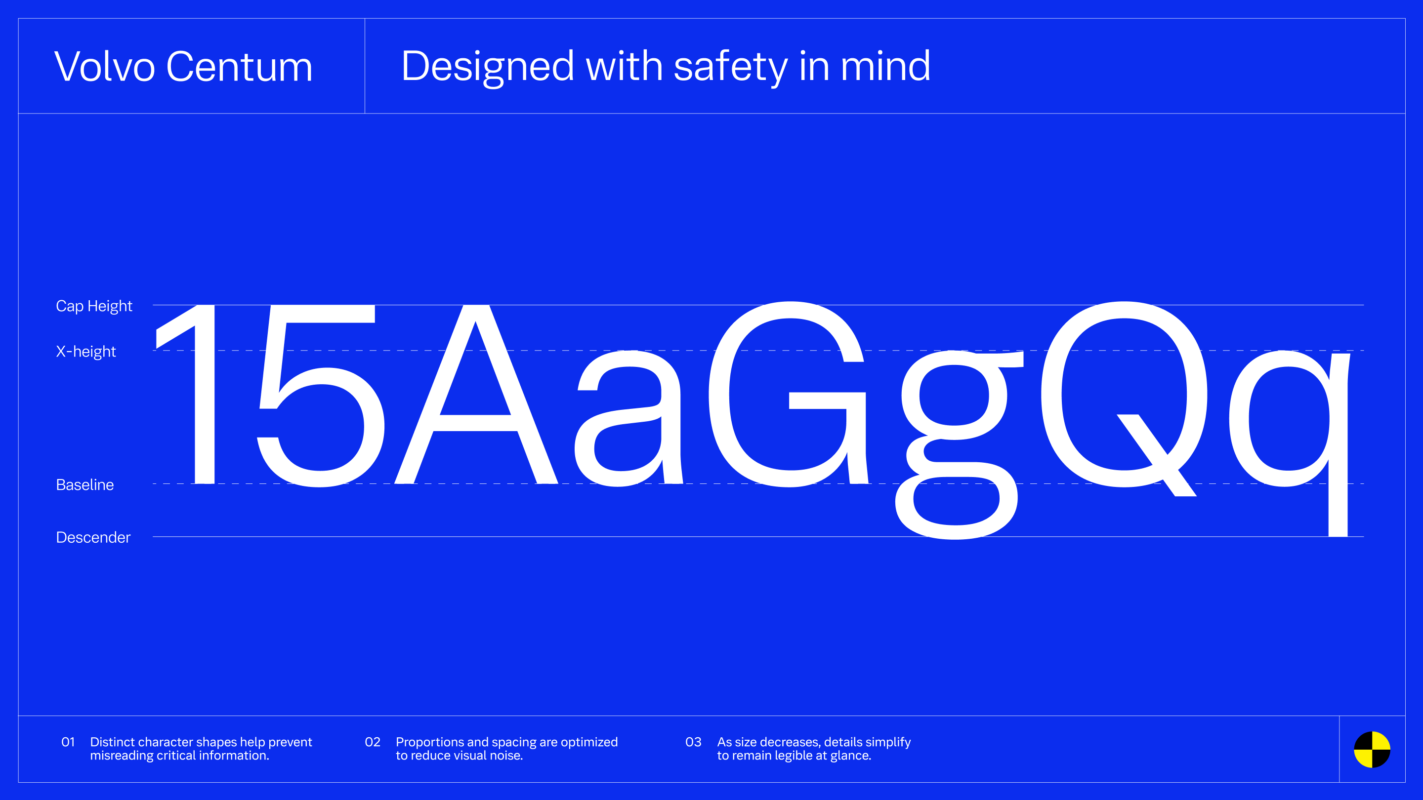 Volvo Centum typeface by Dalton Maag