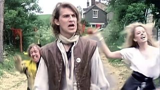 Still from Men Without Hats video for The Safety Dance