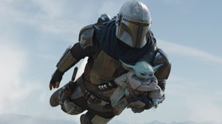 Din Djarin and Grogu in The Mandalorian Staffel 3