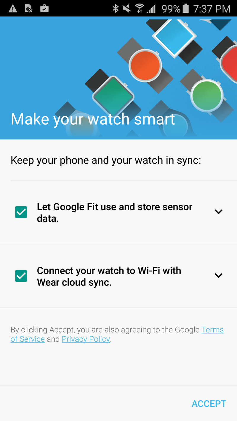 Android Wear companion app