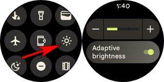 How to adjust brightness on a Google Pixel Watch