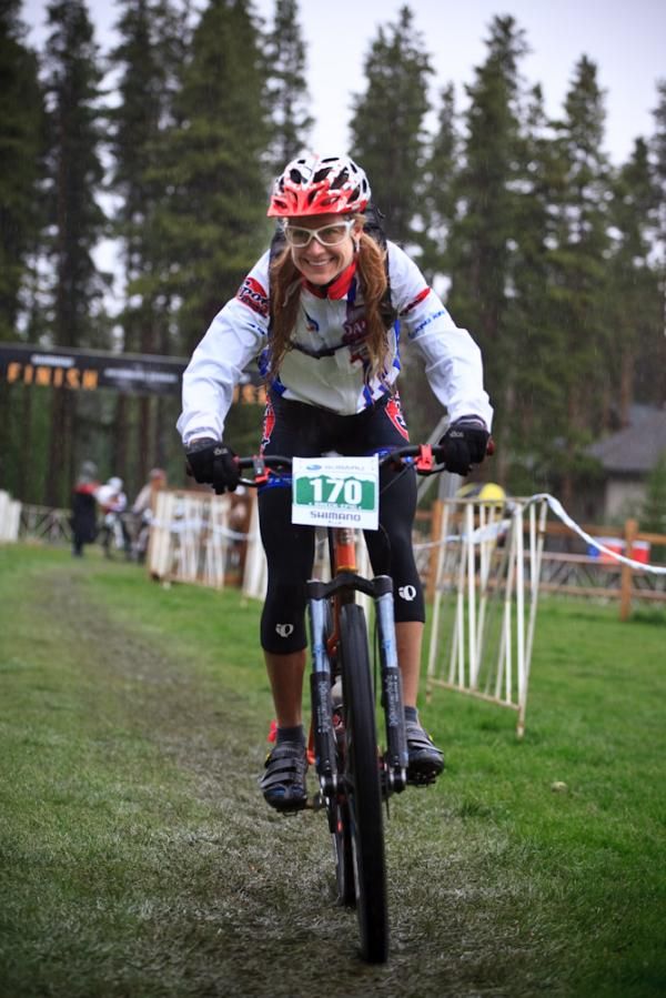 Cristina Begy in the time trial