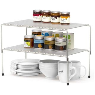 A stackable spice rack