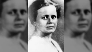 Black and white photo of Ida Noddac, German Chemist and Physicist.