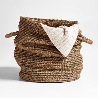 Wobbly Medium Natural Brown Decorative Basket by Leanne Ford