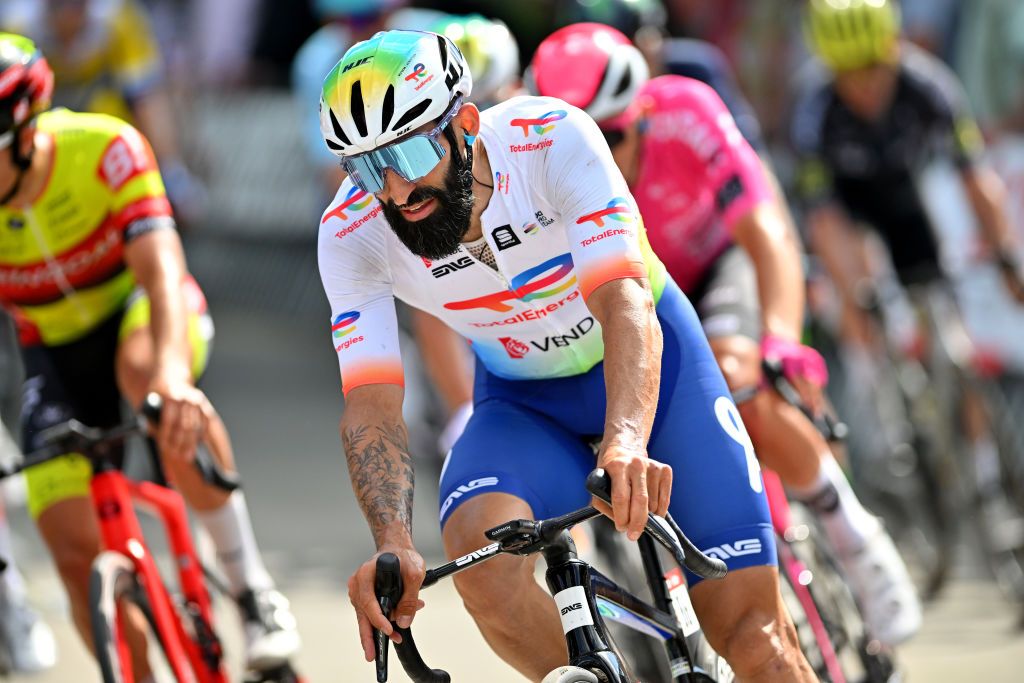 MONTDELENCLUS BELGIUM MAY 29 Geoffrey Soupe of France and Team TotalEnergies competes during the 83rd Circuit FrancoBelge 2024 a 1906km one day race from Tournai to MontdelEnclus on May 29 2024 in MontdelEnclus Belgium Photo by Luc ClaessenGetty Images