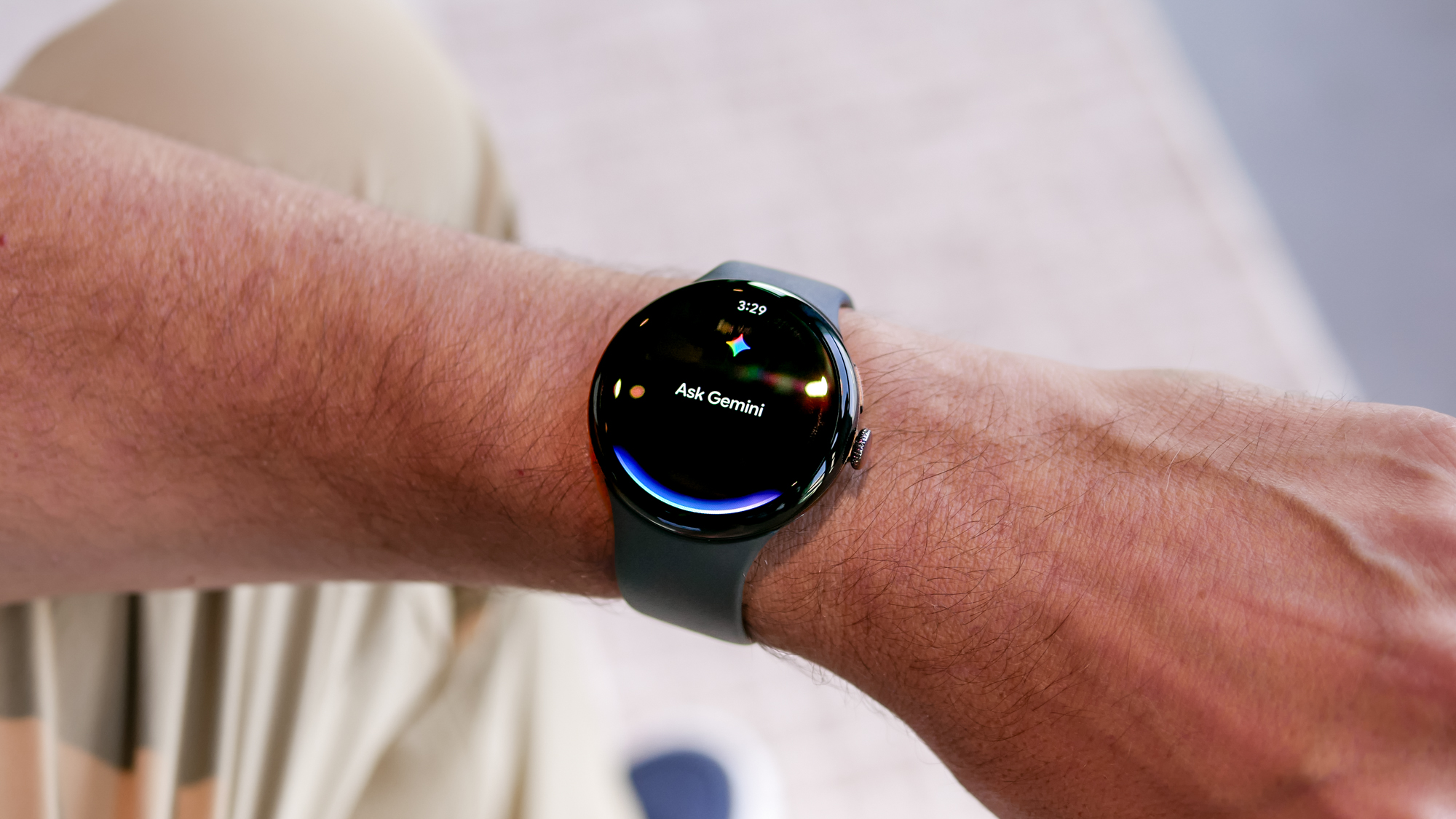 Close-up of the Google Pixel Watch 4