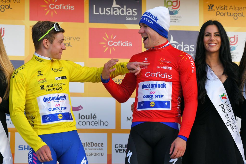 Remco Evenepoel and Fabio Jakobsen