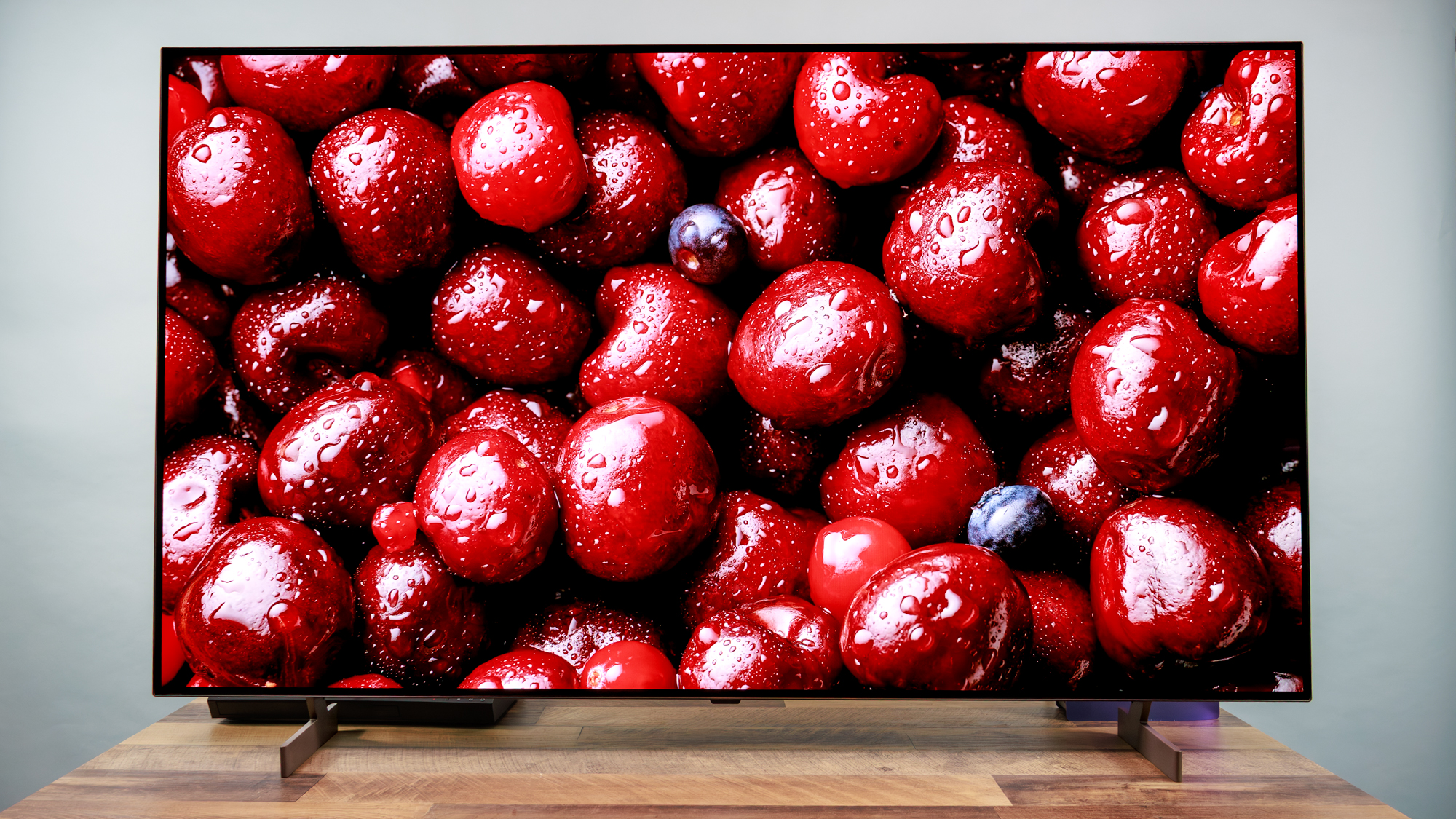 LG B6 OLED TV on a table