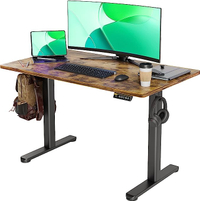 Claiks Rustic Brown Electric Standing Desk: Now $120