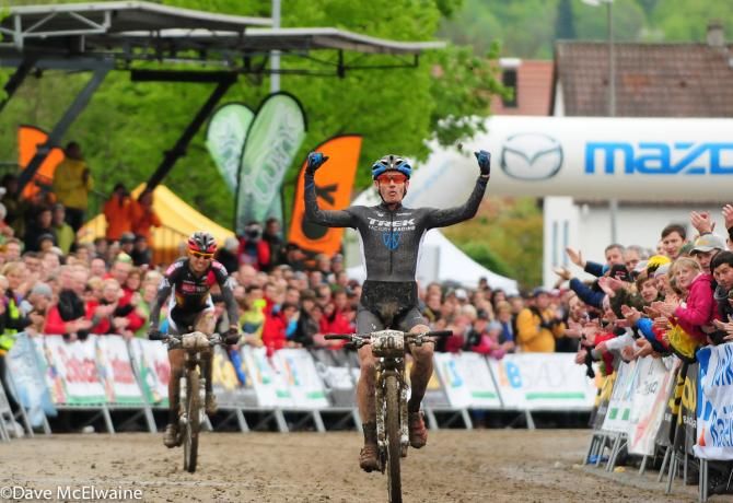 Australian national champion Dan McConnell (Trek Factory Racing) wins the Albstadt World Cup