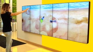Gesture-controlled video wall installed at Children's Hospital of Michigan by Bluewater Technologies Group