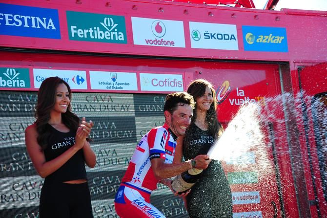 Rodriguez sprays the crowd