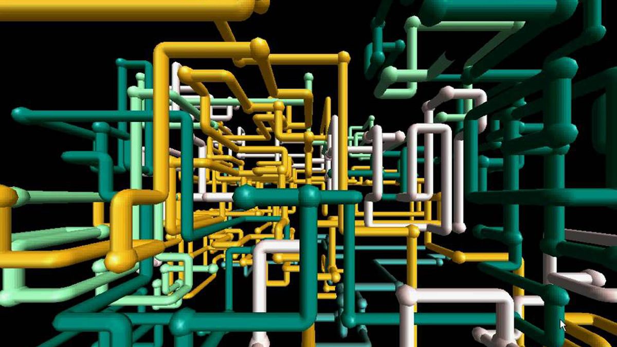 Pipe screensaver