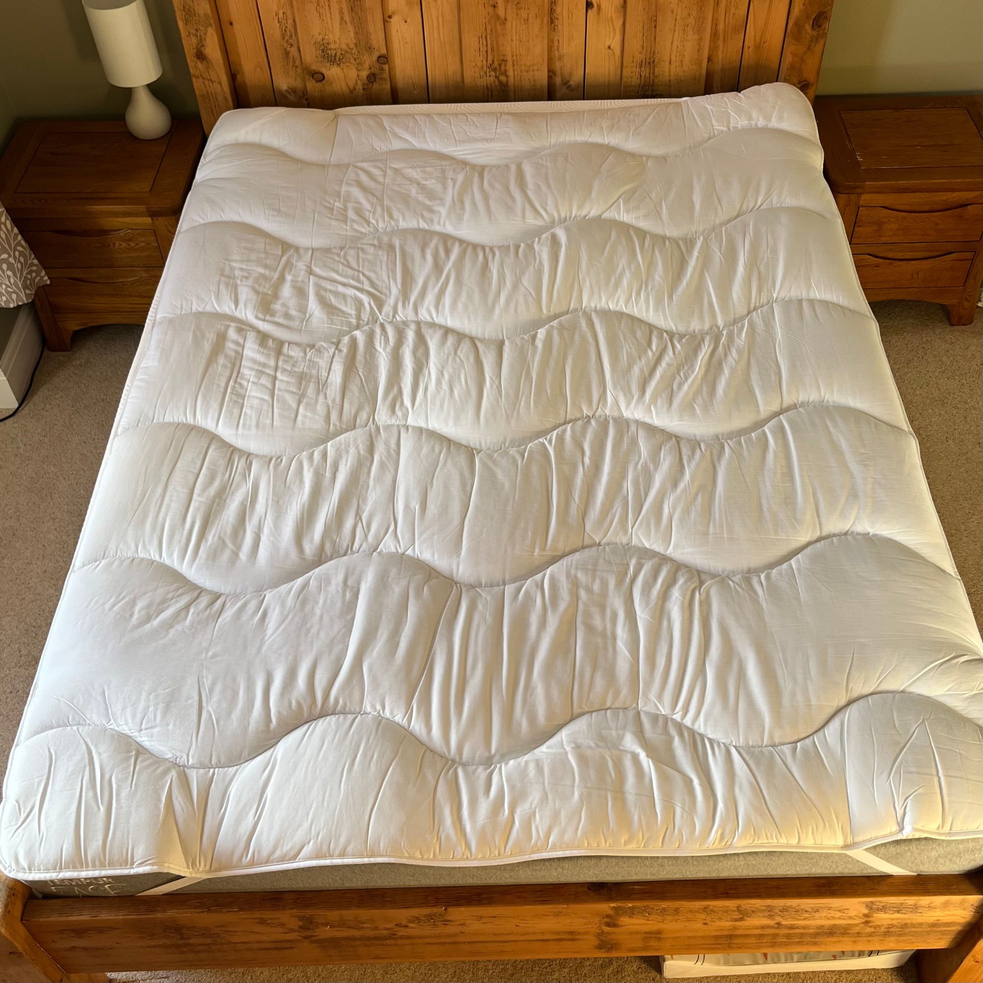 M&amp;amp;S Comfortably Cool Mattress Topper from above