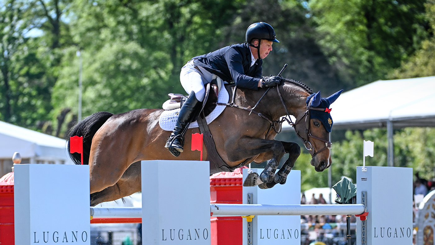Matt Sampson and MGH Candy Girl win the Defender Challenge Stakes at Royal Windsor Horse Show 2024