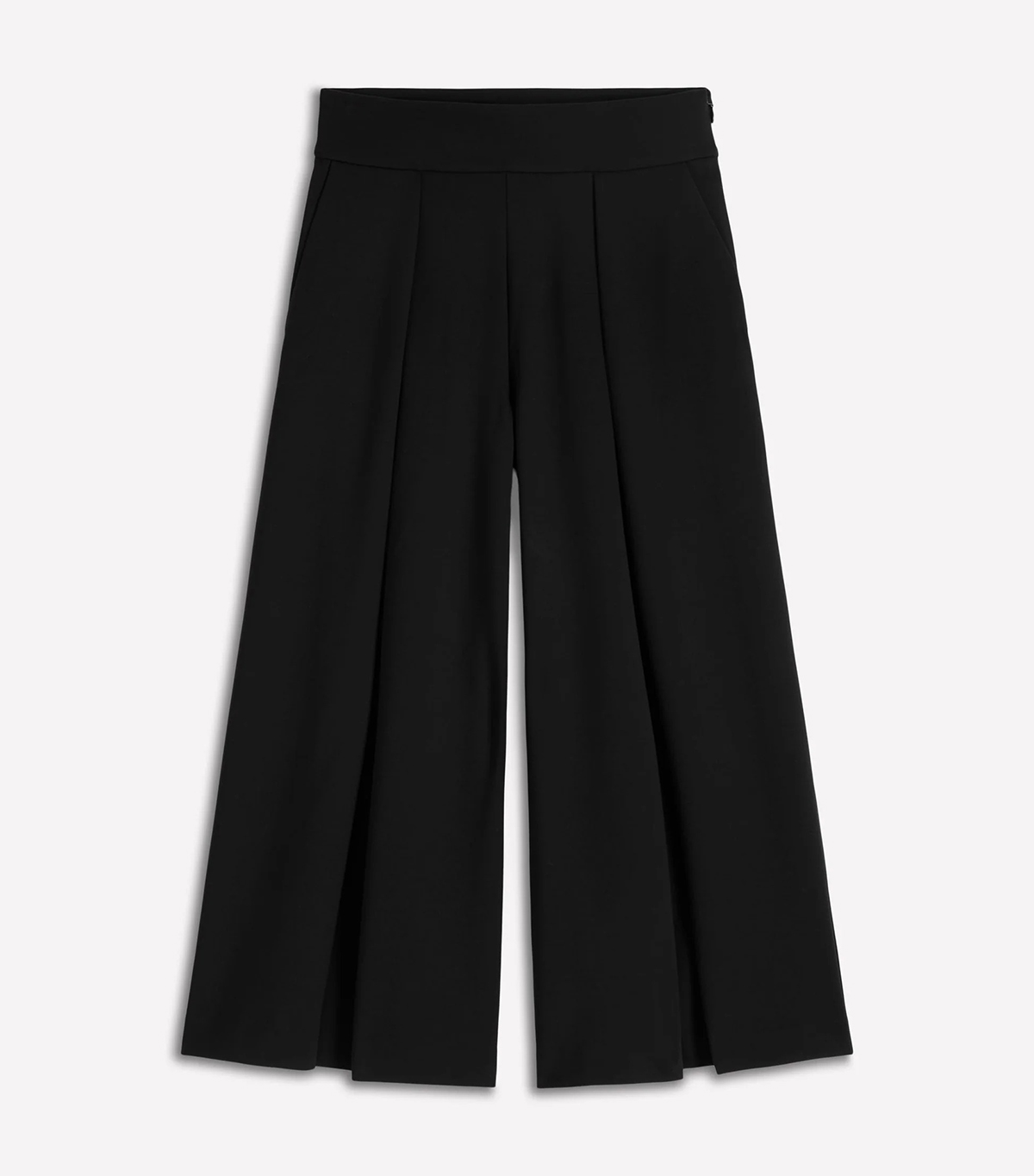 Boden, Single Pleat Ponte Culotte-Black