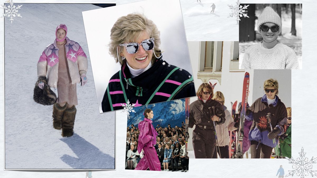 Des tenues de ski riches inspirées de la princesse Diana et de Jackie Kennedy