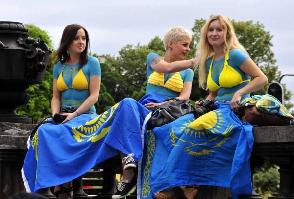 The Astana fan club was out in force.