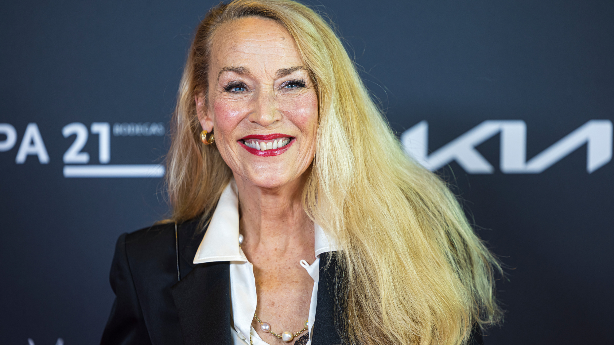 Jerry Hall attends Harper's Bazaar Women Of The Year Awards 2024 on October 28, 2024 in Madrid, Spain. (Photo by David Benito/Getty Images)