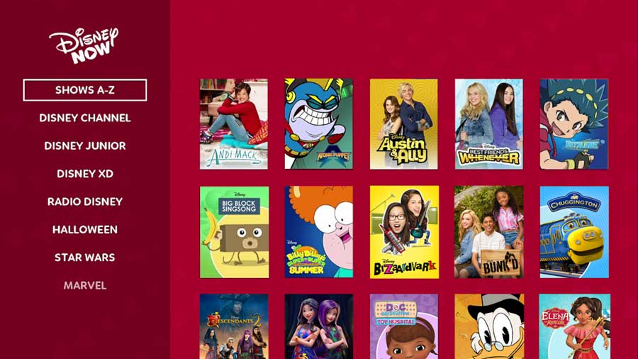 DisneyNOW, TV App, Roku Channel Store
