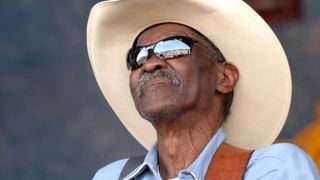 Clarence Gatemouth Brown during 2005 New Orleans Jazz and Heritage Festival - Day 1 at 2005 New Orleans Jazz Festival in New Orleans, Louisana, United States.