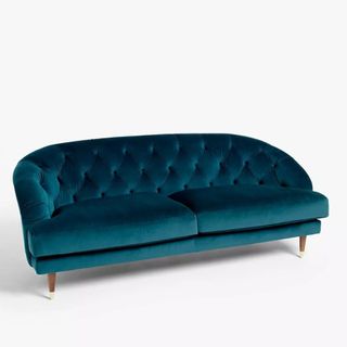 Picture of a blue chaise lounge sofa