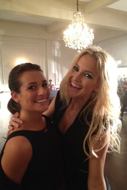 Lea Michele and Kate Hudson 