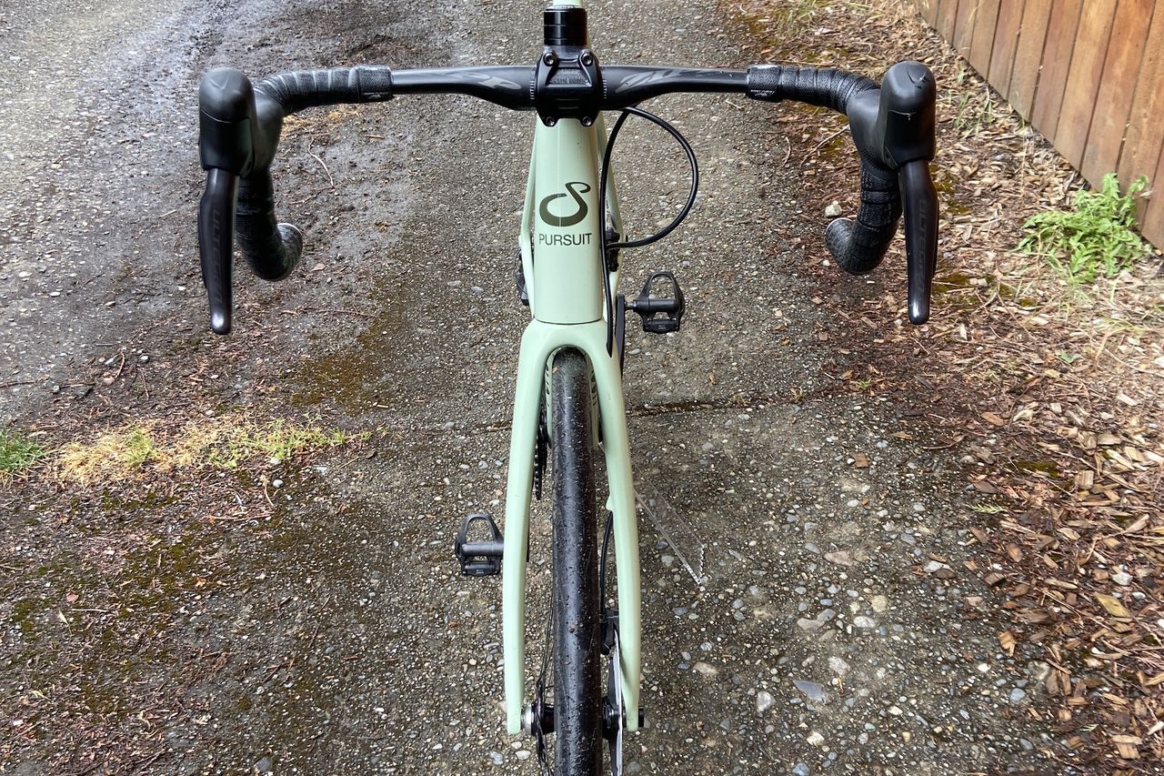 A Pursuit Pure Road bicycle in pistachio green