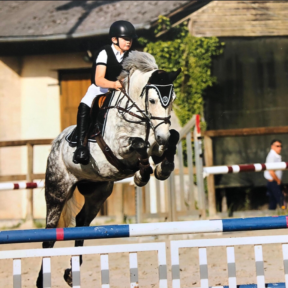 11-year-old Harvey Charles riding his 13.2hh pony Dough Lad