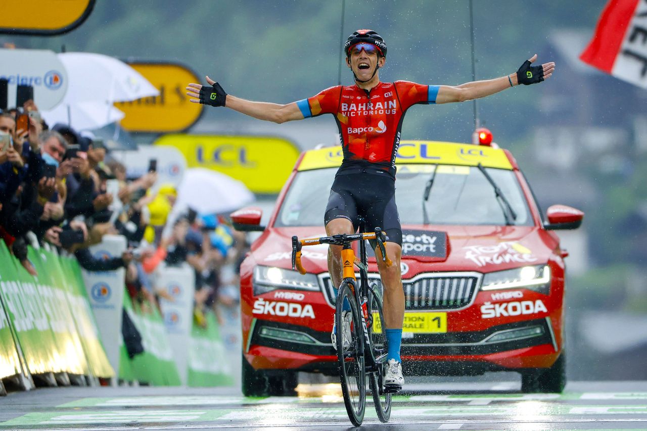 Tour de France 2021 - 108th Edition - 8th stage Oyonnax - Le Grand-Bornand 150,8 km - 03/07/2021 - Dylan Teuns (BEL - Bahrain Victorious) - photo Gregory Van Gansen/PN/BettiniPhoto&Acirc;&copy;2021
