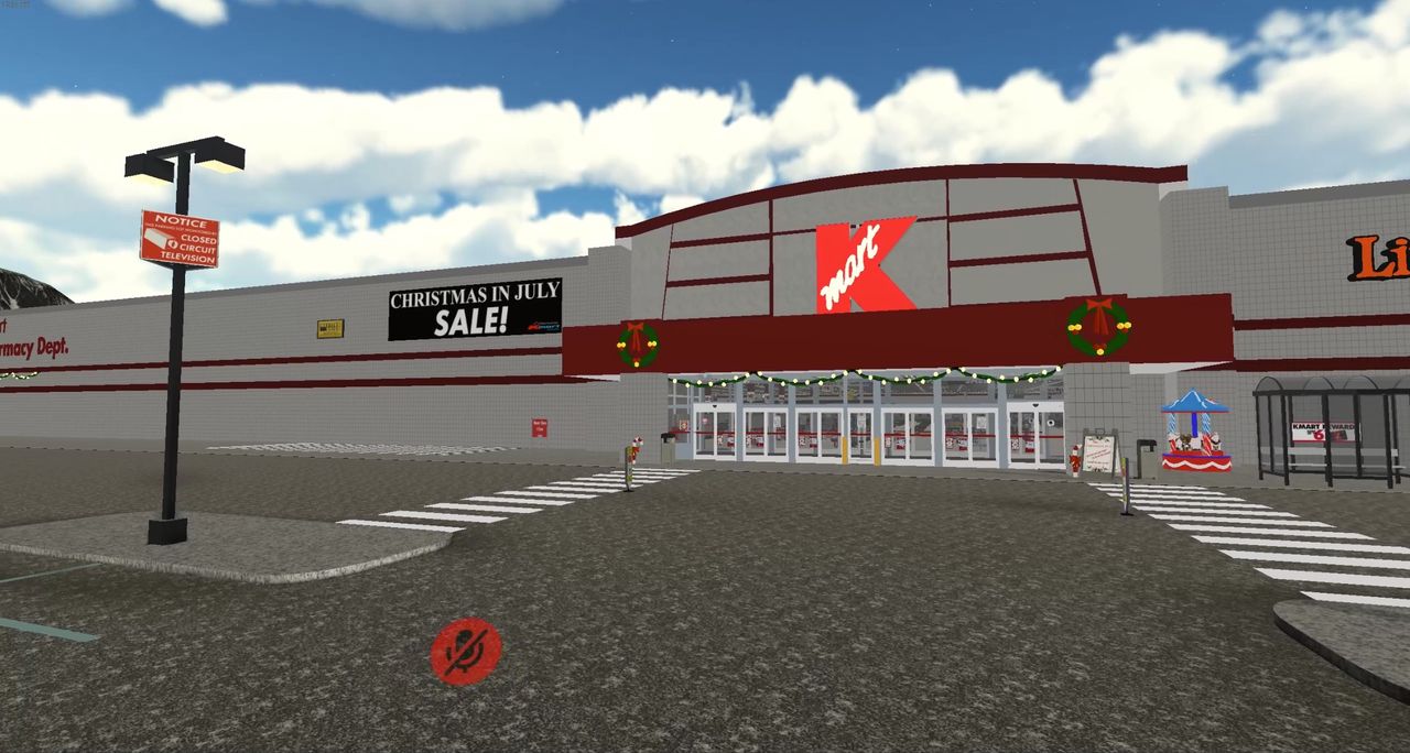 exterior view of original Kmart location