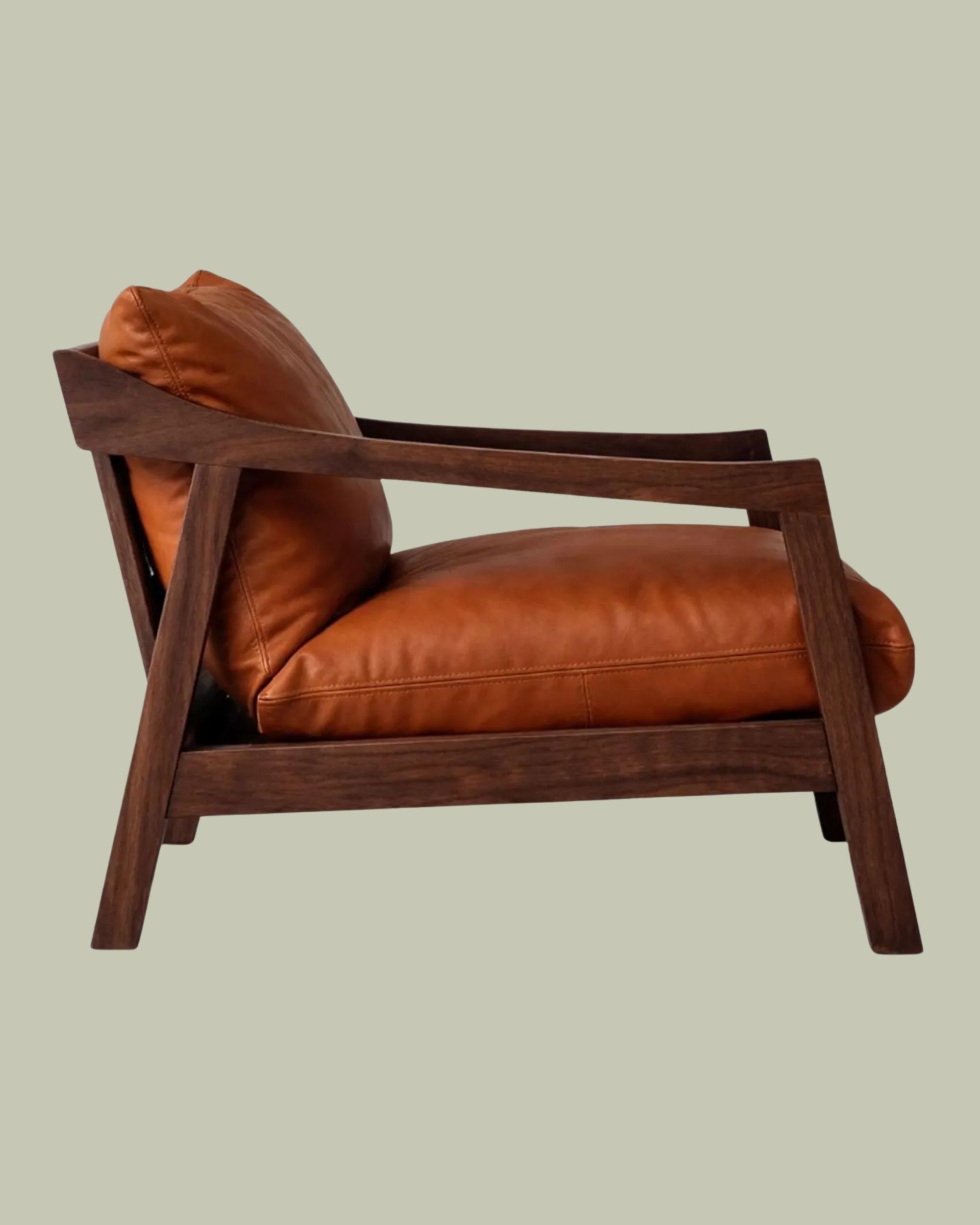 Berber Moroccan Style, Mid Century Modern Leather