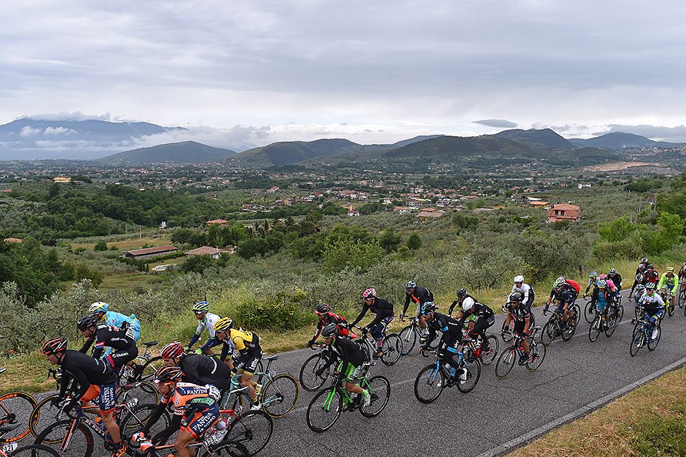 The peloton during stage 8 at the Giro d'Italia